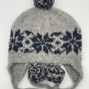 Hand Knitted Alpaca Beanie with Pom Pom